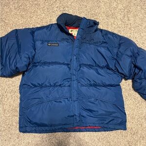 Vintage Columbia Red and Blu Down Jacket